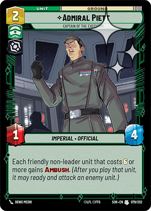 ⟡ Admiral Piett, Captain of the Executor