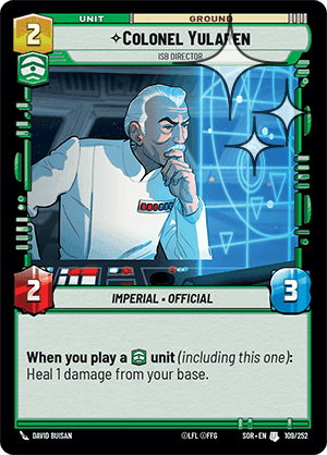 ⟡ Colonel Yularen, ISB Director