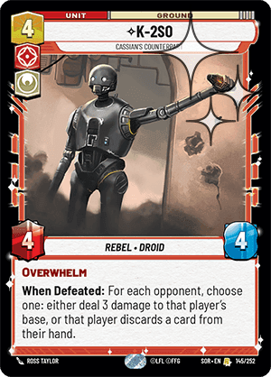 ⟡ K-2SO, Cassian's Counterpart