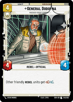 ⟡ General Dodonna, Massassi Group Commander