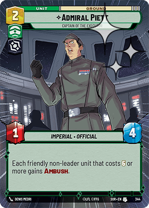 ⟡ Admiral Piett, Captain of the Executor