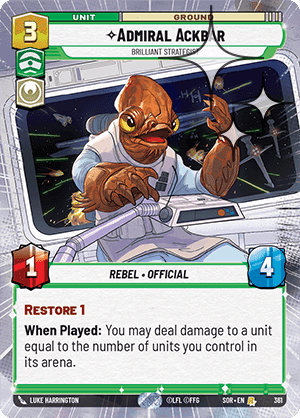 ⟡ Admiral Ackbar, Brilliant Strategist