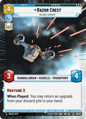 ⟡ Razor Crest, Reliable Gunship