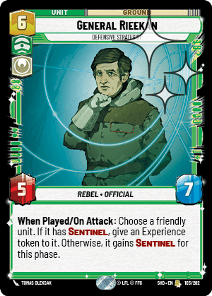 ⟡ General Rieekan, Defensive Strategist
