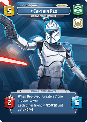 ⟡ Captain Rex, Fighting For His Brothers (back)