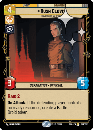 ⟡ Rush Clovis, Banking Clan Scion