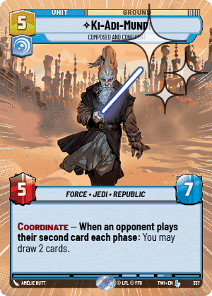 ⟡ Ki-Adi-Mundi, Composed and Confident