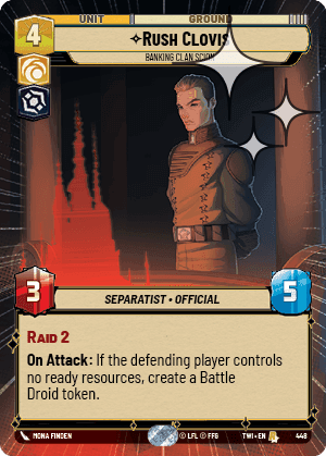 ⟡ Rush Clovis, Banking Clan Scion