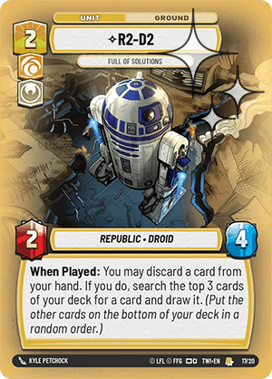 ⟡ R2-D2, Full of Solutions