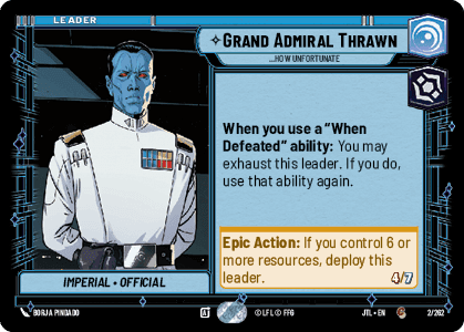 ⟡ Grand Admiral Thrawn, ...How Unfortunate