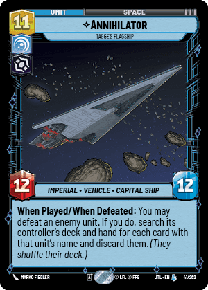 ⟡ Annihilator, Tagge's Flagship