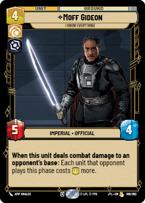 ⟡ Moff Gideon, I Know Everything