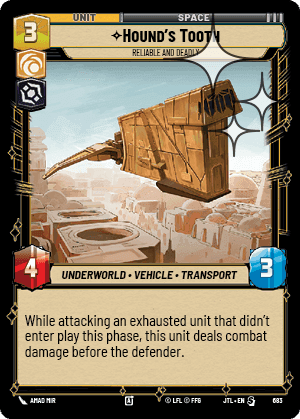 ⟡ Hound's Tooth, Reliable and Deadly