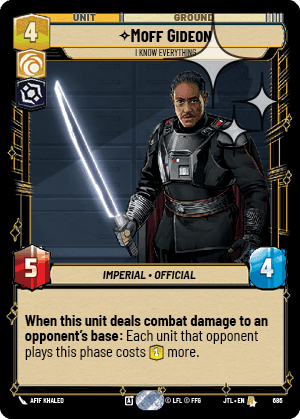 ⟡ Moff Gideon, I Know Everything