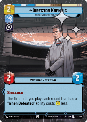 ⟡ Director Krennic, On the Verge of Greatness