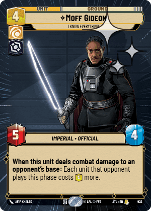 ⟡ Moff Gideon, I Know Everything