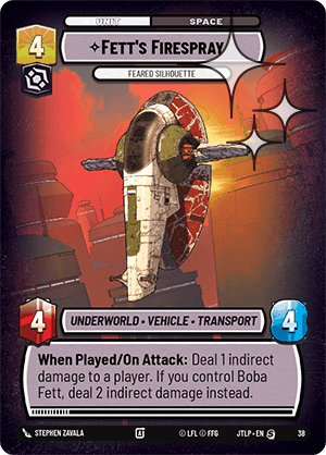 ⟡ Fett's Firespray, Feared Silhouette