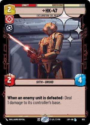 ⟡ HK-47, Exclamation: Die, Meatbag!