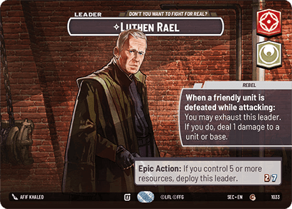 ⟡ Luthen Rael, Don't You Want to Fight For Real?