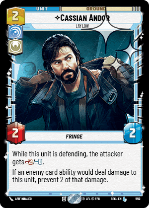 ⟡ Cassian Andor, Lay Low