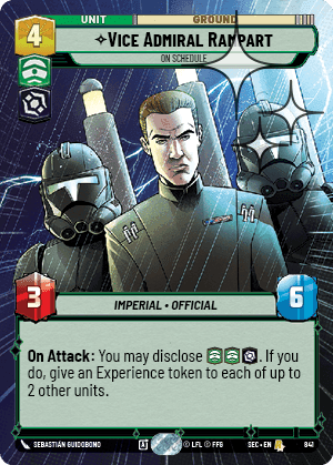 ⟡ Vice Admiral Rampart, On Schedule