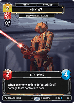 ⟡ HK-47, Exclamation: Die, Meatbag!