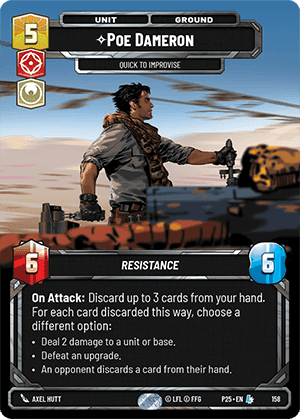 ⟡ Poe Dameron, Quick to Improvise