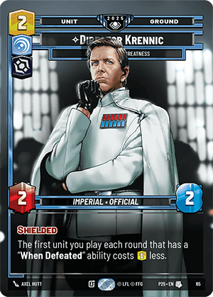 ⟡ Director Krennic, On the Verge of Greatness