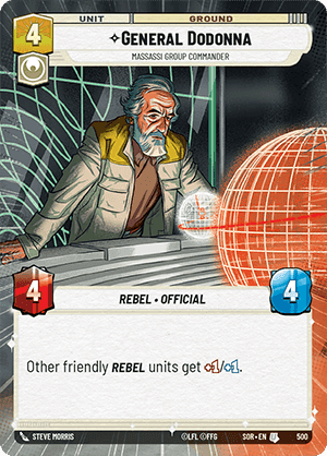 ⟡ General Dodonna, Massassi Group Commander