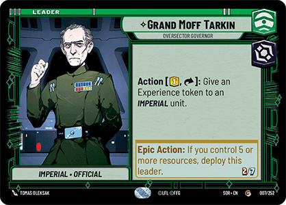 ⟡ Grand Moff Tarkin, Oversector Governor