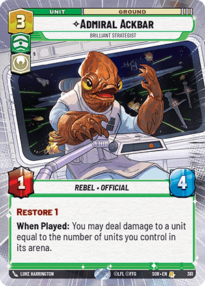 ⟡ Admiral Ackbar, Brilliant Strategist