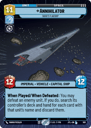 ⟡ Annihilator, Tagge's Flagship