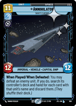 ⟡ Annihilator, Tagge's Flagship