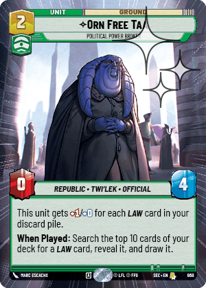 ⟡ Orn Free Taa, Political Power Broker