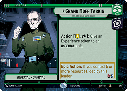 ⟡ Grand Moff Tarkin, Oversector Governor