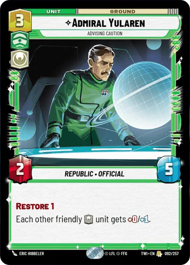 ⟡ Admiral Yularen, Advising Caution