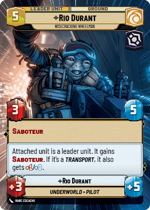 ⟡ Rio Durant, Wisecracking Wheelman (back)