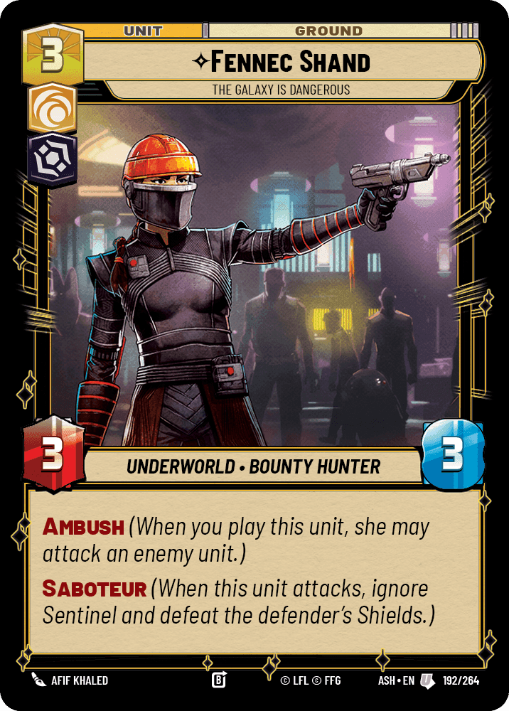 ⟡ Fennec Shand, The Galaxy Is Dangerous