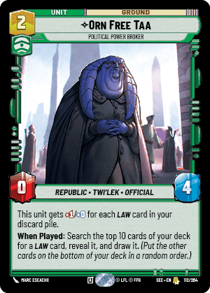 ⟡ Orn Free Taa, Political Power Broker