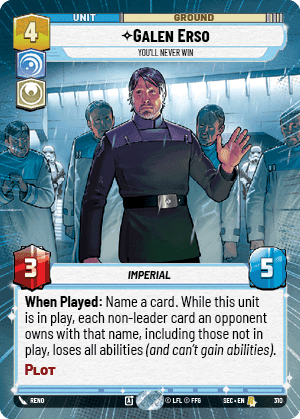 ⟡ Galen Erso, You'll Never Win