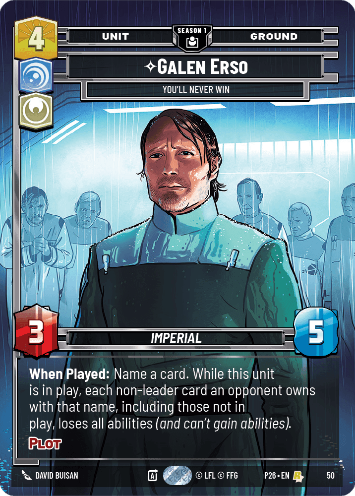 ⟡ Galen Erso, You'll Never Win