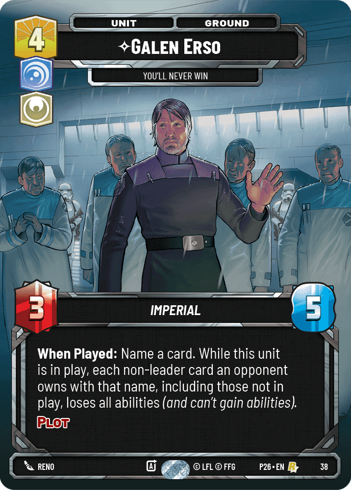 ⟡ Galen Erso, You'll Never Win