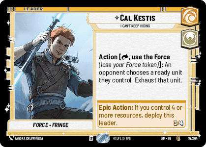 ⟡ Cal Kestis, I Can't Keep Hiding