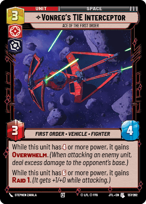⟡ Vonreg's TIE Interceptor, Ace of the First Order