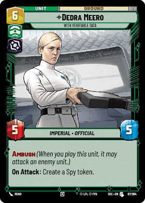 ⟡ Dedra Meero, With Verifiable Data