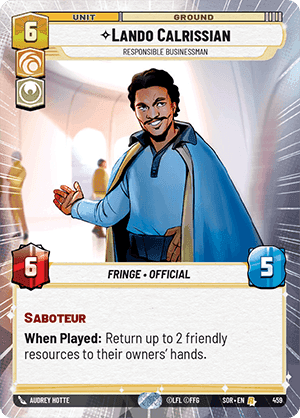 ⟡ Lando Calrissian, Responsible Businessman