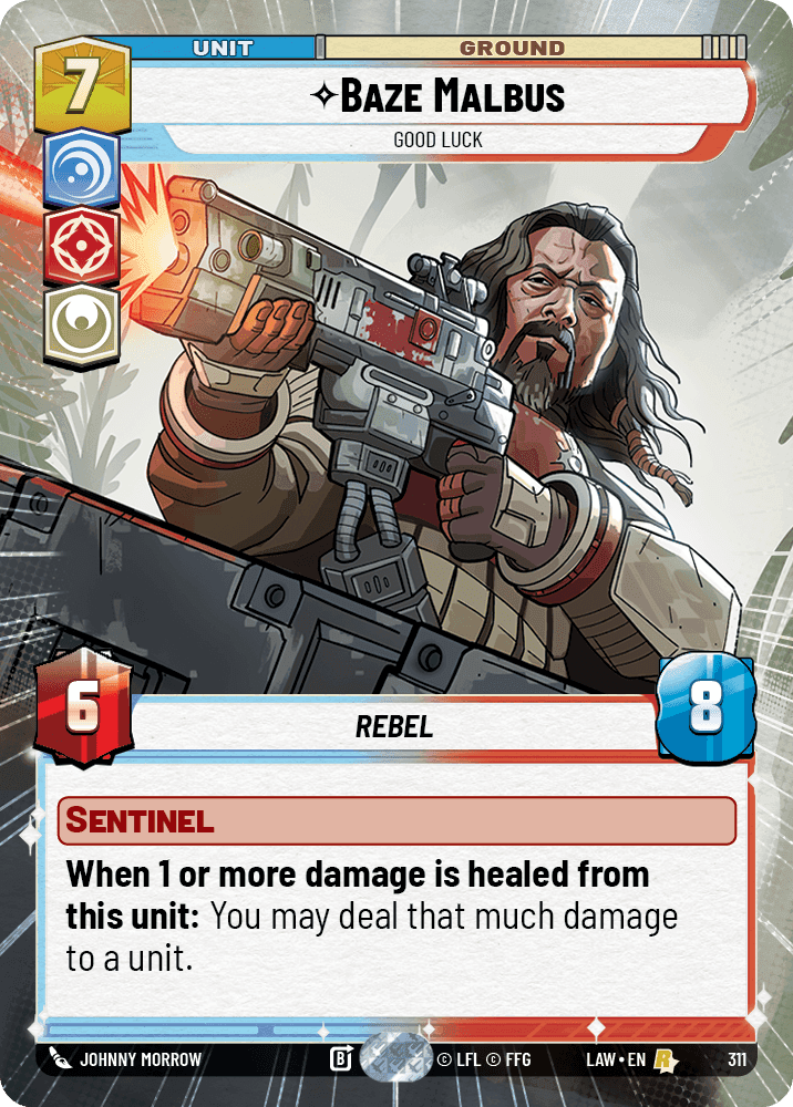 ⟡ Baze Malbus, Good Luck