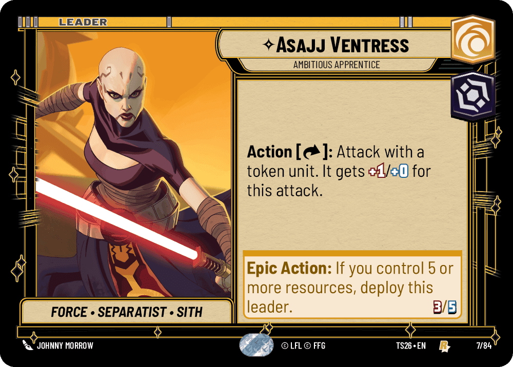 ⟡ Asajj Ventress, Ambitious Apprentice