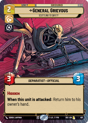 ⟡ General Grievous, Scuttling to Safety