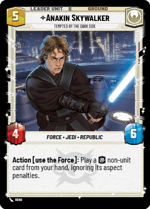 ⟡ Anakin Skywalker, Tempted by the Dark Side (back)